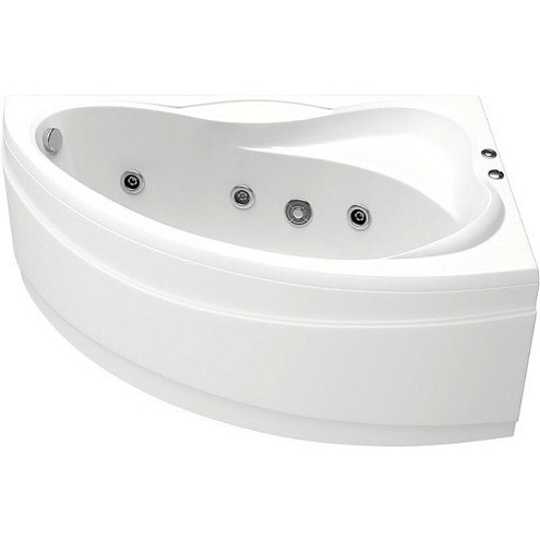Ванна BAS Вектра с гидромассажным оборудованием Flat правая: фотография 1