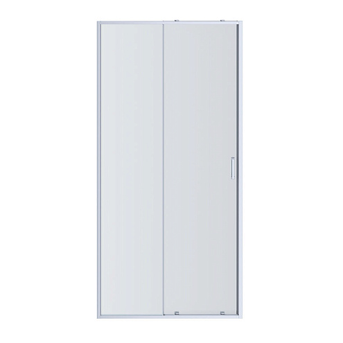 AQ ARI RA 12020CH Душевая дверь двухэлементная, раздвижная120x200 профиль хром, стекло прозрачное : фотография 1