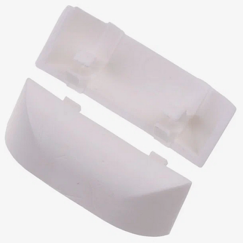 Заглушка водоотвода окон ПВХ белая: фотография 1