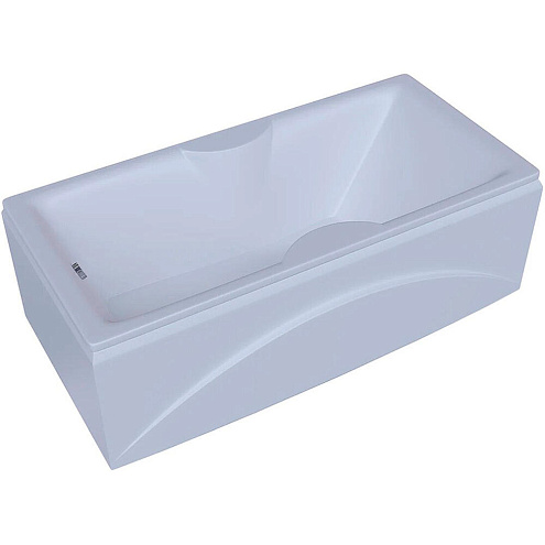 Акриловая прямоугольная ванна Aquatek Феникс 160х75 без гидромассажа, с фронтальным экраном, слив слева: фотография 1