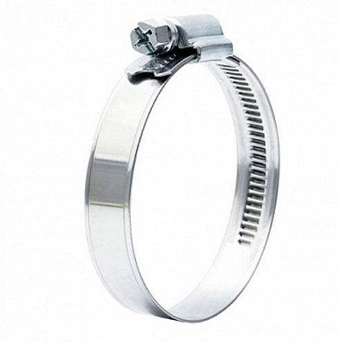 Хомут червячный 16-25 оцинкованный: фотография 1