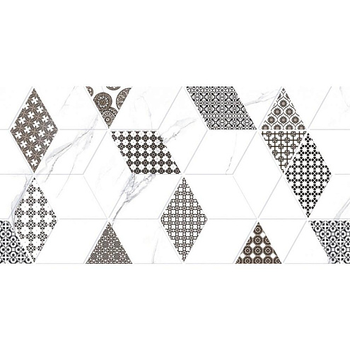 Плитка настенная Дамон TP3628H2 Декор Ромбы 30х60 уп.1,8м²: фотография 1