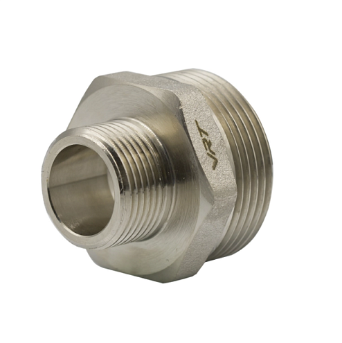 Ниппель переходной 3/4"х1 1/4"х3/4" никель VRT: фотография 1