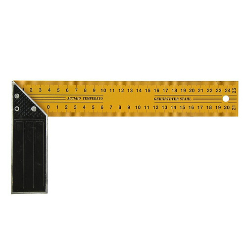 Угольник столярный, 250мм, металлический, РемоКолор: фотография 1