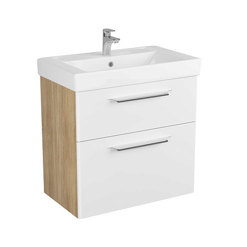 Тумба DIBORG Lande Q 80 2 ящика Дуб 77.3225: фотография 1