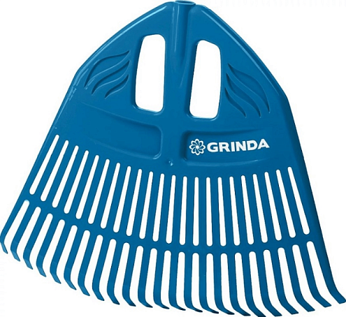 Грабли веерные пластиковые, 23-х зубые, без черенка, Grinda PROLine PP-23: фотография 1
