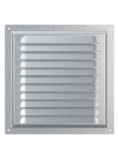 Вентиляционная решетка 2020МЦ оцинкованная сталь, сетка, наклонные жалюзи ERA: фотография 1