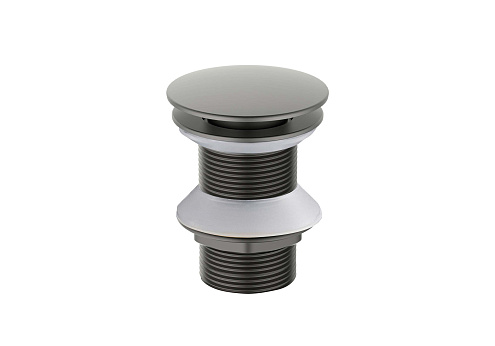 Сливной набор для раковины Push-open без перелива Aquatek оружейная сталь AQ6003BGM: фотография 1