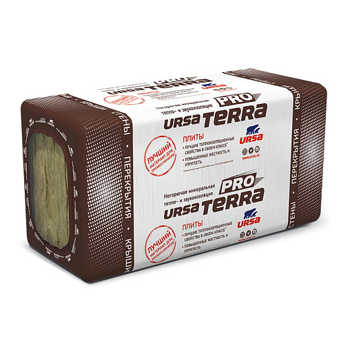 Минвата URSA terra 34 PN PRO, 1000х610х100мм, 0,305м3, 3,05м2 : фотография 1