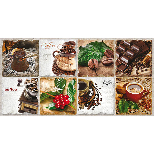 Панель ПВХ листовая Арабика 960х480мм: фотография 1