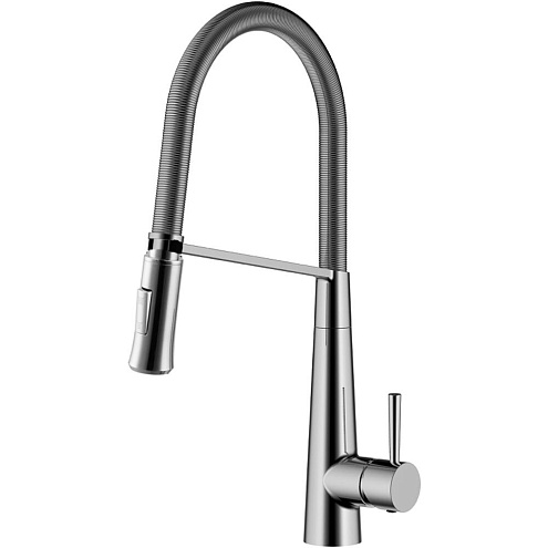 Смеситель Lemark "Соул" LM6002C для кухни с вытяжным изливом, шланг 56см хром: фотография 1