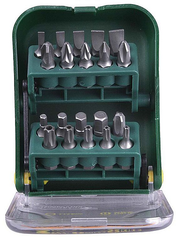 Набор бит Optimum line, Cr-V сталь, 20 предметов, KRAFTOOL: фотография 1