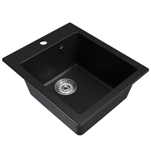 Мойка ML-GM14 ультра-черная (344), 420х500х190 мм: фотография 1