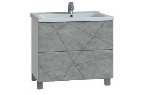 Тумбы Geometry 2-1000 бетон под умывальник Миранда 100: фотография 1