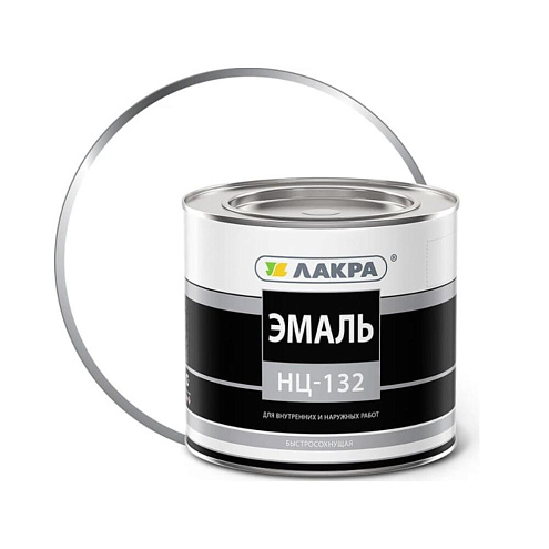 Эмаль НЦ-132 Лакра Белый  1,7кг: фотография 1