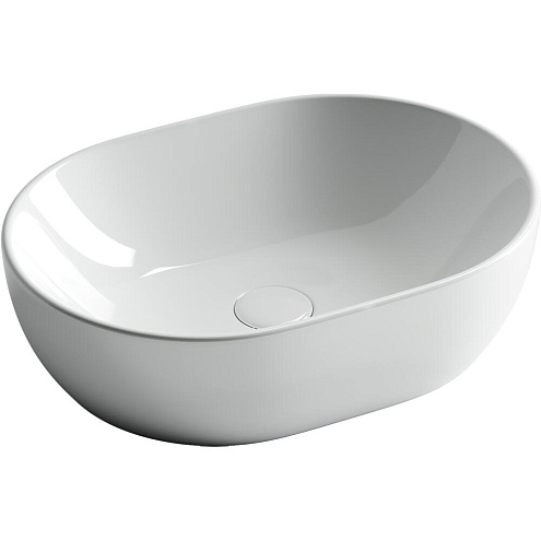 Умывальник чаша Element CN6019 накладная овальная 480х350х140 мм: фотография 1