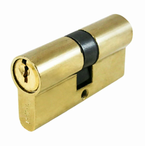 Цилиндр 60   эконом латунь ключ - ключ: фотография 1