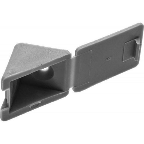 Уголок мебельный с шурупом, светло-серый, 4,0х15мм, 4шт, ЗУБР: фотография 1