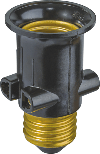 Патрон-переходник Е27-розетка-Е27: фотография 1