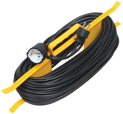 Удлинитель-шнур на рамке УР30 с заземлением 10А ПВС 3х1,0мм² 30м IEK WKF14-10-01-30: фотография 1