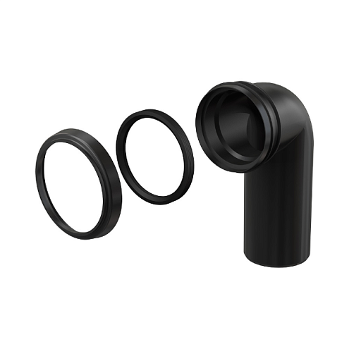 Колено стока, комплект 90/90 Alcaplast M908: фотография 1