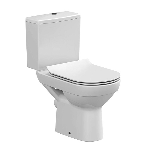 Унитаз-компакт безободковый Cersanit City Clean On 011 3/5 DPL EO slim: фотография 1