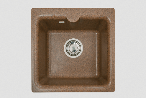 Мойка GRANICOM NOVELL Ирбис 410х410 мм марокко без сифона: фотография 1