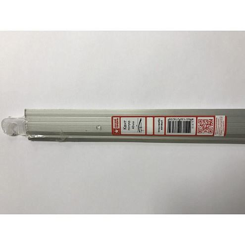 Порог кант 40мм 1,35м  серебро  матовый: фотография 1