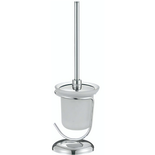 Ерш напольный стеклянная колба хром F910  : фотография 1