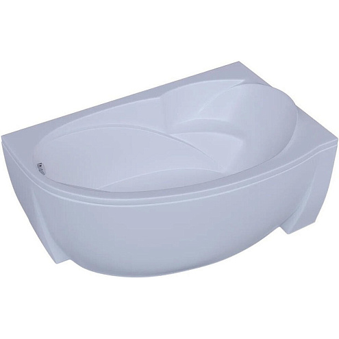 Акриловая ванна Aquatek Бетта 160x97 асимметричная, правая, с каркасом и экраном, без гидромассажа: фотография 1