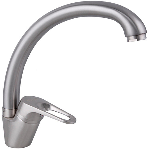 Смеситель для кухни 35к F4113-5 FRAP б/отв боковая сатин: фотография 1