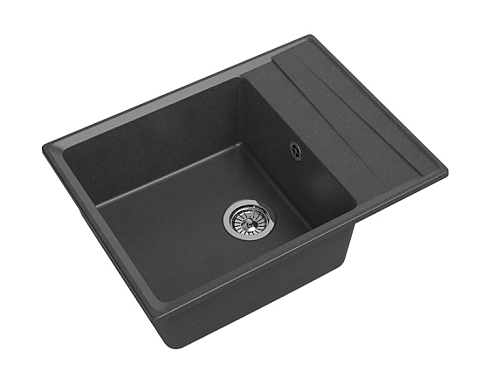 Мойка GRANFEST GF-LV--660L чаша+крыло 660х500 графит: фотография 1