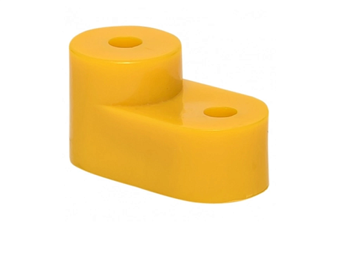 Изолятор угловой для нулевой шины желтый IEK YIS31: фотография 1