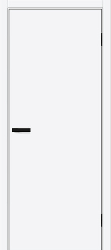 Дверь ПЭТ Браво-0.П White Silk 2000х800: фотография 1