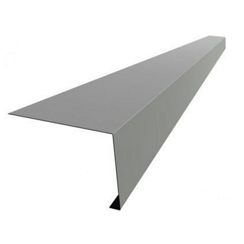 Планка карнизная оцинкованная 60х100мм L=2,0м: фотография 1