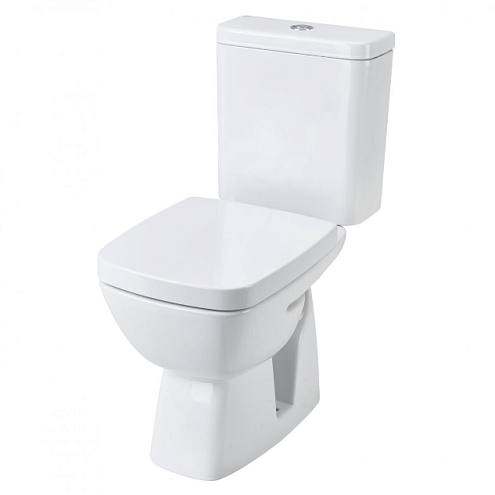 Унитаз-компакт Santek Нео Лайт с диагональным выпуском, стандарт- 2 режима, дюропласт, микролифт 1WH302409: фотография 1