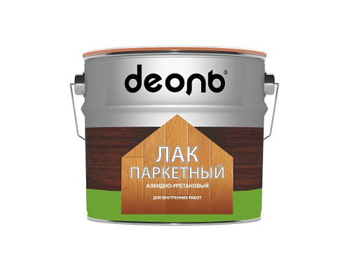 Лак алкидно-уретановый "ДЕОЛЬ" паркетный для внутренних работ, глянцевый, 5л: фотография 1