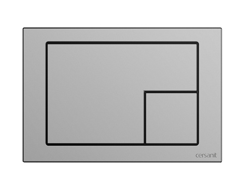 Кнопка Cersanit CORNER для LINK PRO/VECTOR/LINK/HI-TEC пластик хром матовый: фотография 1