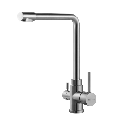 Смеситель Lemark "Эксперт" LM5060S для кухни с подключением к фильтру питьевой воды сталь: фотография 1