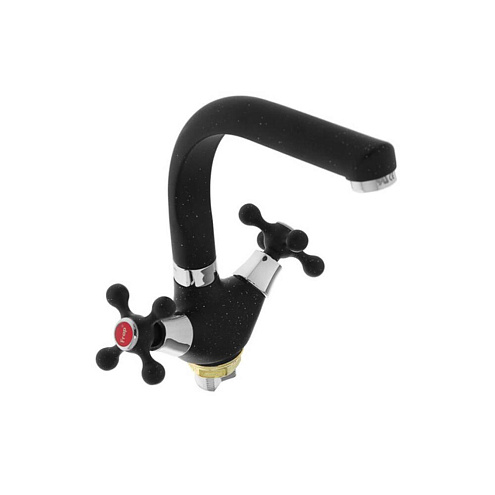 Смеситель для кухни 1/2 кер F5408-7 FRAP (черный): фотография 1