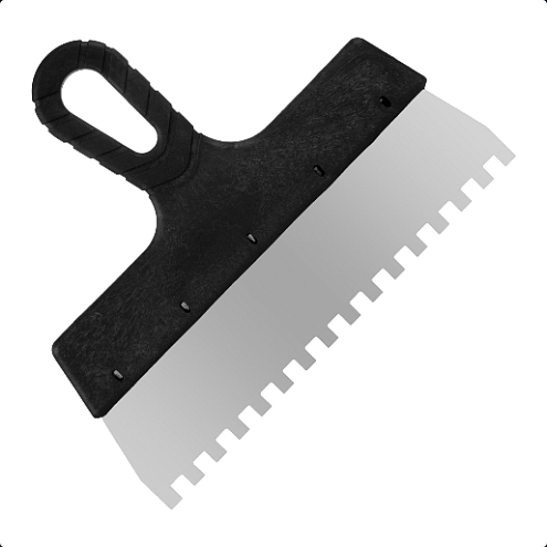 Шпатель зубчатый, 250мм, зуб 8х8мм, РемоКолор: фотография 1