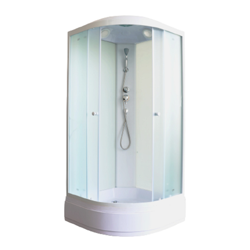 Душевая кабина Parly EBM921  90х90х200 поддон H-26см, передние стекла матовые, задние стекла белые: фотография 1