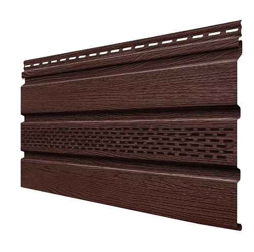 Софит Технониколь Фактур, частично перфорированный, Орех 3м: фотография 1