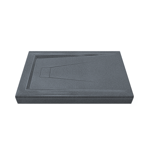 Поддон литьевой Атриум 1200х800 Грей: фотография 1