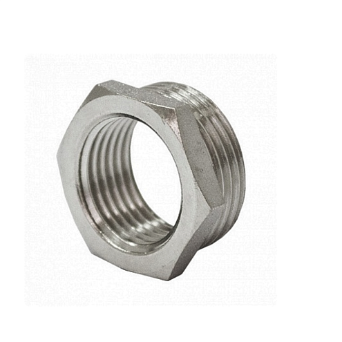 Футорка 1 1/4"х1" НВ никелированная STI: фотография 1