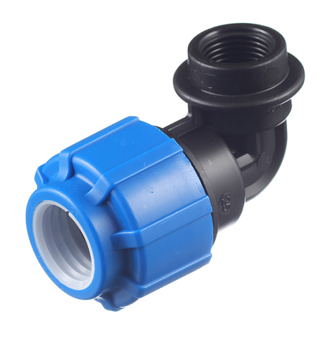 Отвод ПЭ 25х1/2" внутренняя резьба  обжимной ТПК-Аква: фотография 1