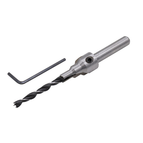 Сверло с зенкером для мебельных стяжек 5 мм/зенкер 9,5 мм, (для стяжки 7х70): фотография 1