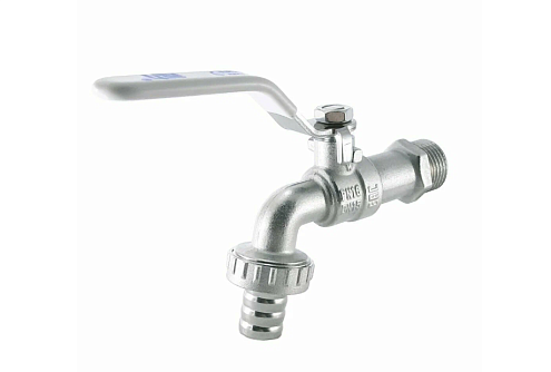 Кран шаровой с носиком 1/2" водоразборный STI: фотография 1