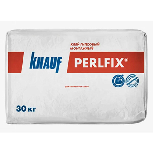 Клей монтажный гипсовый КНАУФ-Перлфикс 30кг: фотография 1