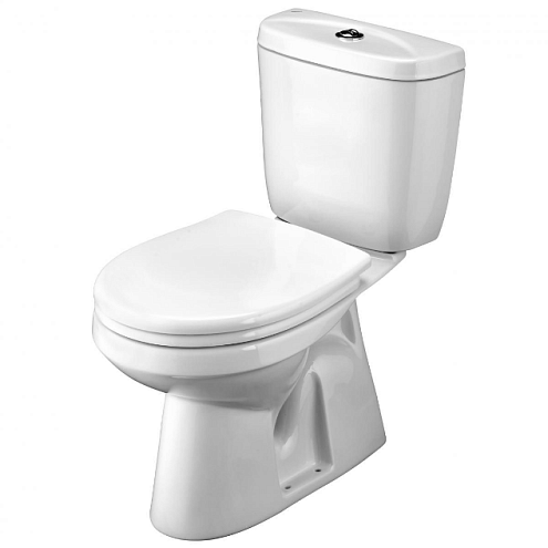 Унитаз-компакт Santek Анимо с вертикальным выпуском, стандарт- 2 режима, дюропласт, 1WH302133: фотография 1